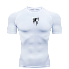 Small Logo Spider Compression Tee - Short Sleeve