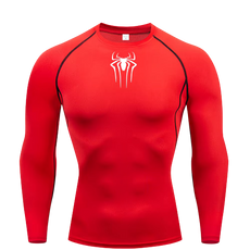 Small Logo Spider Compression Tee - Long Sleeve