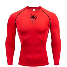 Small Logo Spider Compression Tee - Long Sleeve