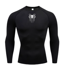 Small Logo Spider Compression Tee - Long Sleeve
