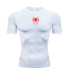 Small Logo Spider Compression Tee - Short Sleeve