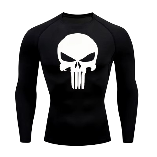 BLKOUT Long Sleeve Punisher Compression Shirt