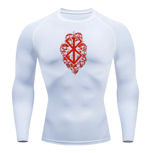 BLKOUT Long Sleeve Berserk Skulls Compression Shirt