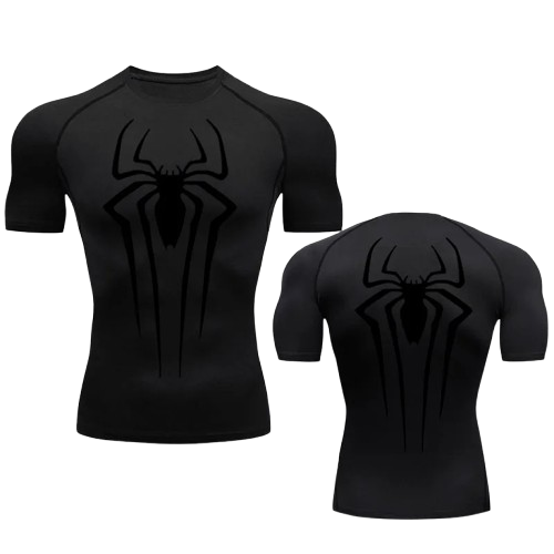 BLKOUT Short Sleeve Large Spider Compression Shirt