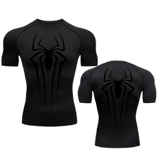 BLKOUT Short Sleeve Large Spider Compression Shirt