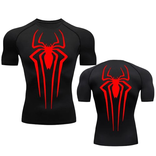 BLKOUT Short Sleeve Large Spider Compression Shirt