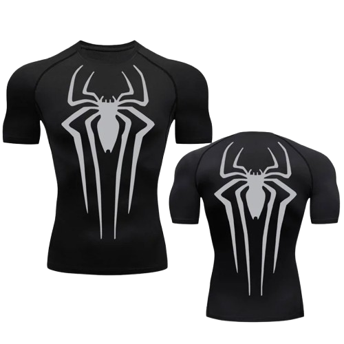 BLKOUT Short Sleeve Large Spider Compression Shirt