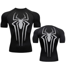 BLKOUT Short Sleeve Large Spider Compression Shirt