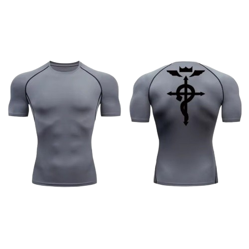 BLKOUT Short Sleeve Full Metal Alchemist Compression Shirt