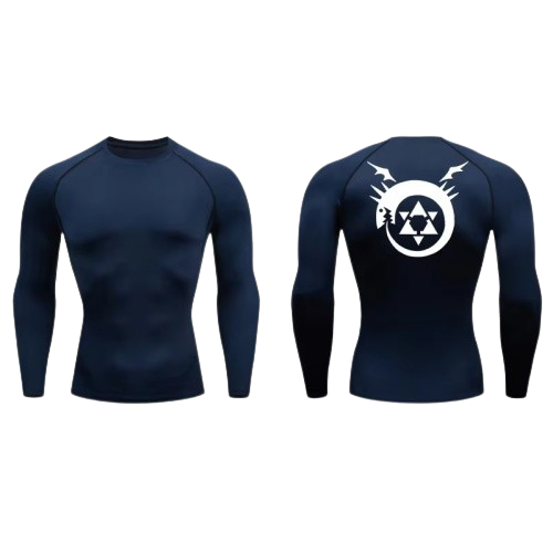 BLKOUT Long Sleeve Full Metal Alchemist Ouroboros Compression Shirt