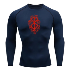 BLKOUT Long Sleeve Berserk Skulls Compression Shirt