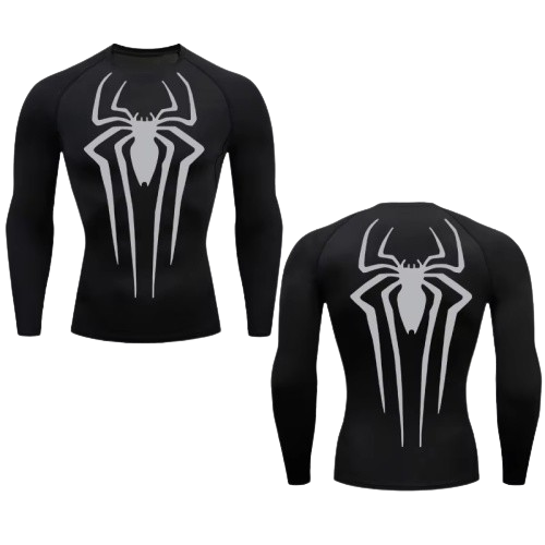 BLKOUT Long Sleeve Large Spider Compression Shirt