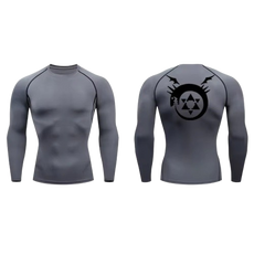 BLKOUT Long Sleeve Full Metal Alchemist Ouroboros Compression Shirt