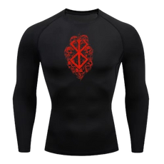 BLKOUT Long Sleeve Berserk Skulls Compression Shirt