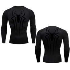 BLKOUT Long Sleeve Large Spider Compression Shirt