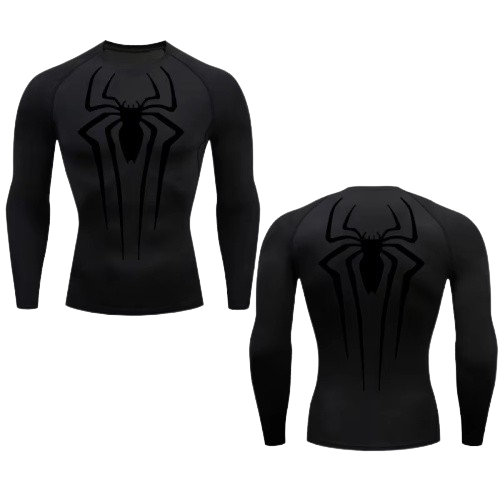 BLKOUT Long Sleeve Large Spider Compression Shirt