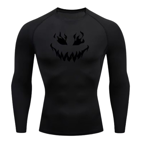 BLKOUT Long Sleeve Black Clover Compression Shirt