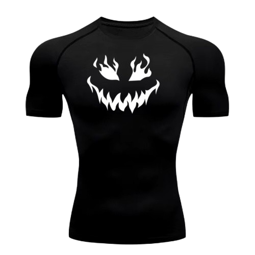 BLKOUT Short Sleeve Black Clover Compression Shirt