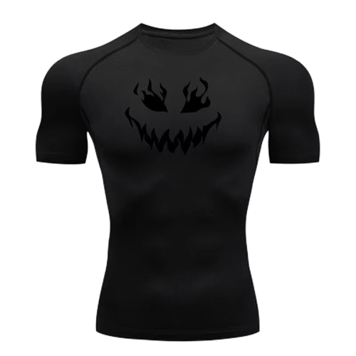 BLKOUT Short Sleeve Black Clover Compression Shirt