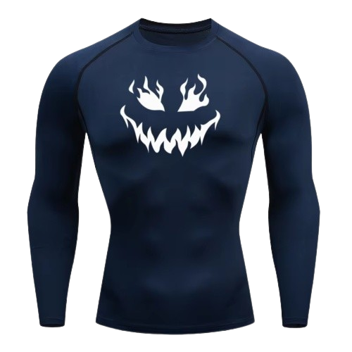 BLKOUT Long Sleeve Black Clover Compression Shirt