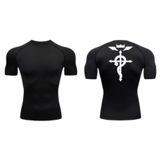 BLKOUT Short Sleeve Full Metal Alchemist Compression Shirt