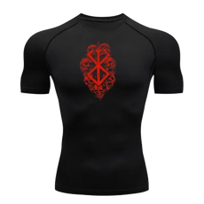 BLKOUT Short Sleeve Berserk Skulls Compression Shirt