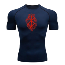 BLKOUT Short Sleeve Berserk Skulls Compression Shirt