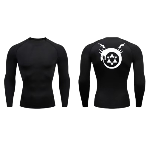 BLKOUT Long Sleeve Full Metal Alchemist Ouroboros Compression Shirt