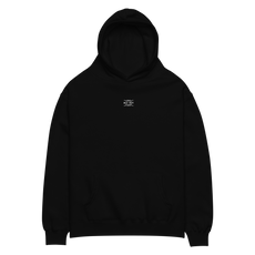 BLK OUT Minimalist Oversized HOODIE - White Detail